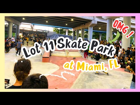 Lot 11 Skate Park in Downtown Miami |  Full Tour 4k | Travel Vlog