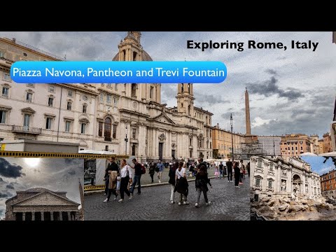 Exploring Rome, Italy | Piazza Navona, Pantheon and Trevi Fountain