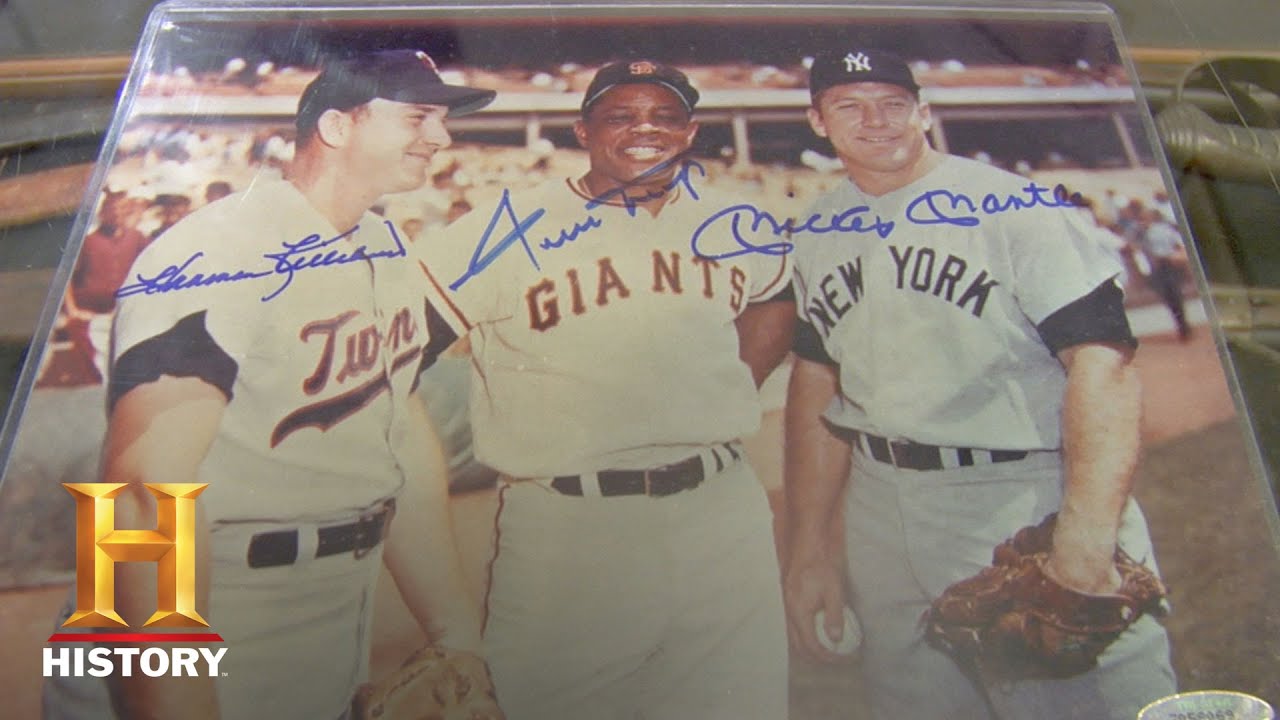 Pawn Stars Signed Pic Of Mlb All Stars Mays Mantle Killebrew Season 5 History Youtube