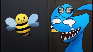 CYAN VS BEE?!😂 | Rainbow Friends Animations Chapter 2 Animations pt.12