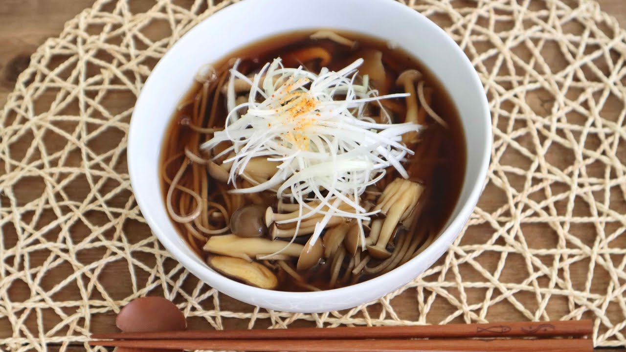 Mushroom Ankake Soba Recipe - Japanese Cooking 101