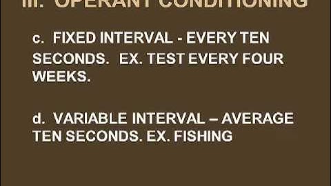 Psyc 2301 Chapter 6 Conditioning Part 2- no captions