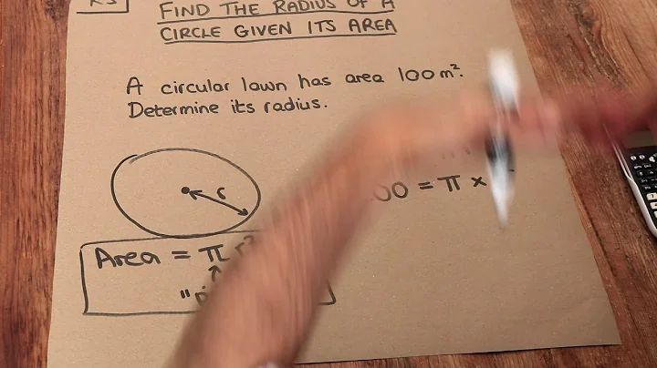 Key Skill - Find the radius of a circle given its area.