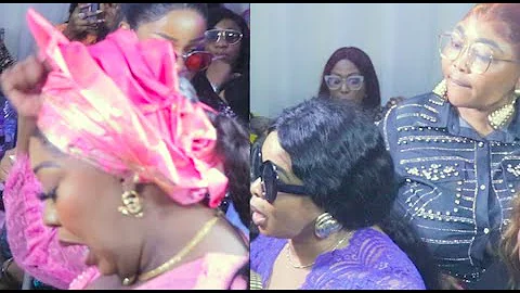 Dayo Amusa & Wunmi Ajiboye Shocked as Wasila Coded Scatters the Dance Floor at Naming Ceremony!