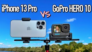 GoPro HERO 10 Black VS iPhone 13 Pro Camera Comparison!