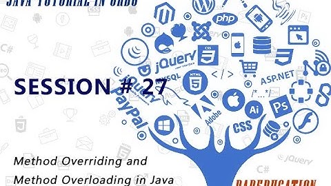 $Java Tutorial For Beginners 27 - Method Overriding and Method Overloading in Java