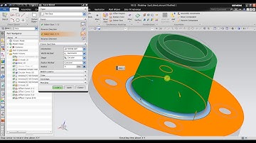 NX CAD Tutorial : Create Face Blends Using Tangency Control