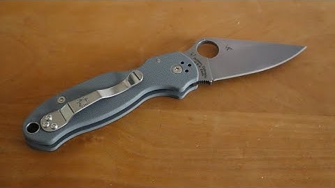 Spyderco Para 3 Unboxing And First Impressions! (With Maxamet Blade)