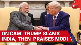 Trump Calls India 'BRUTAL' And PM Modi 'SMART' When Questioned On Tariff Talks | Watch