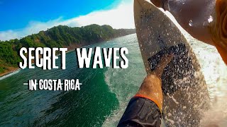 Surfing Secret Spot, With Minute Long Waves in Costa Rica