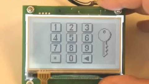 Touch screen keypad on an AVR 480 x 360