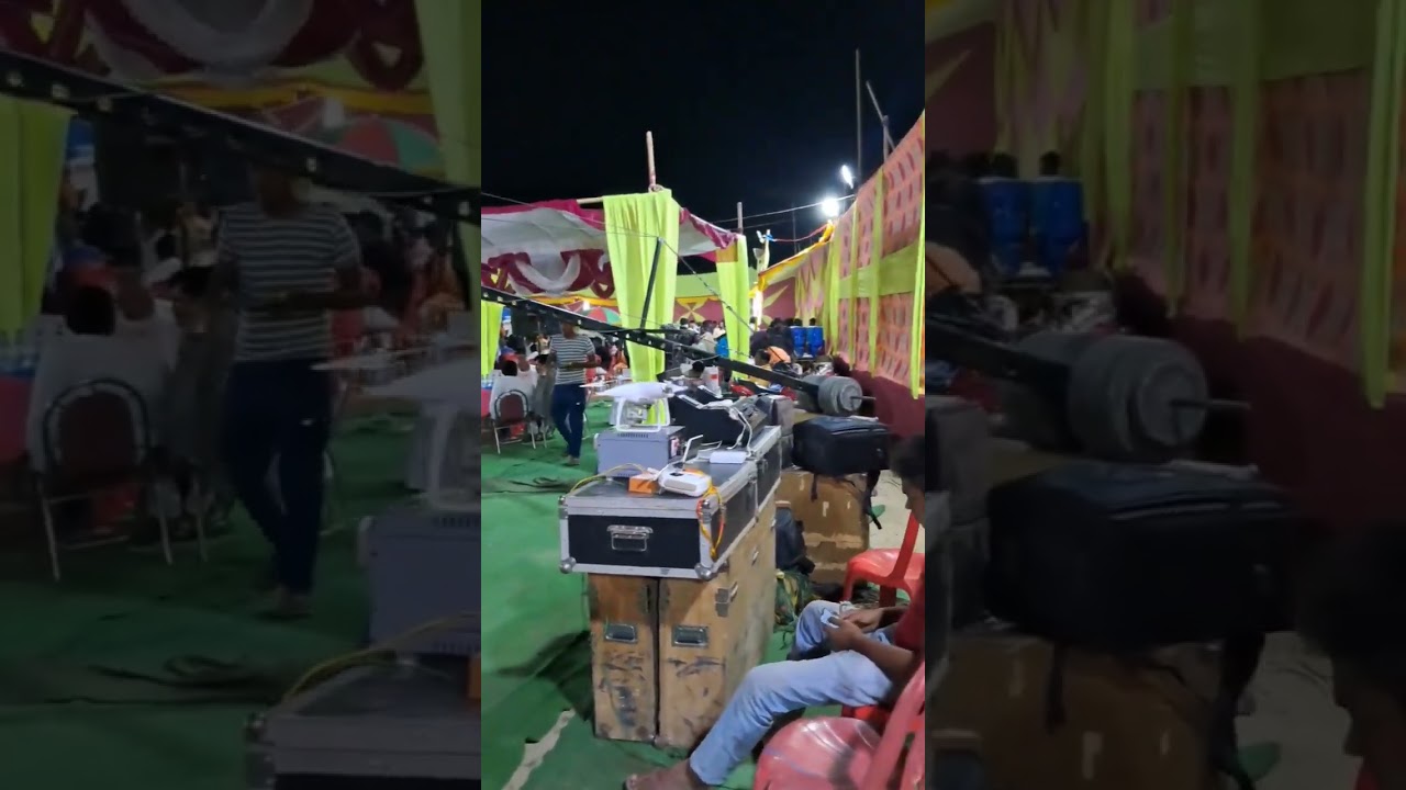 Crane Jib Setup Live Telecast In Wedding Jaimala Shoot 