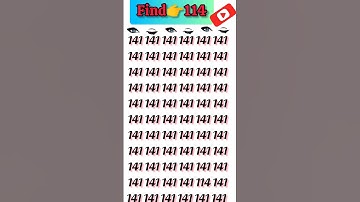 find👉114? #quiz #puzzle #gk #shorts #youtubeshorts #ask #trend #music #ytshorts #how #find #viral