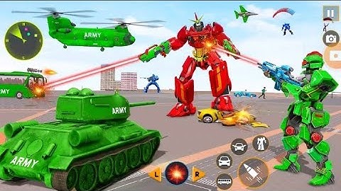 Army Bus Robot Car Game 3d-Android Gameplay