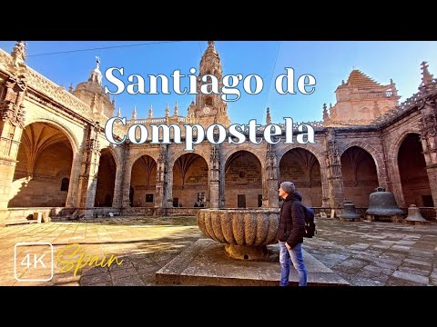 [4K] A Day in Santiago de Compostela, Galicia, a Beautiful Place in Northern Spain, Travel, Vlog