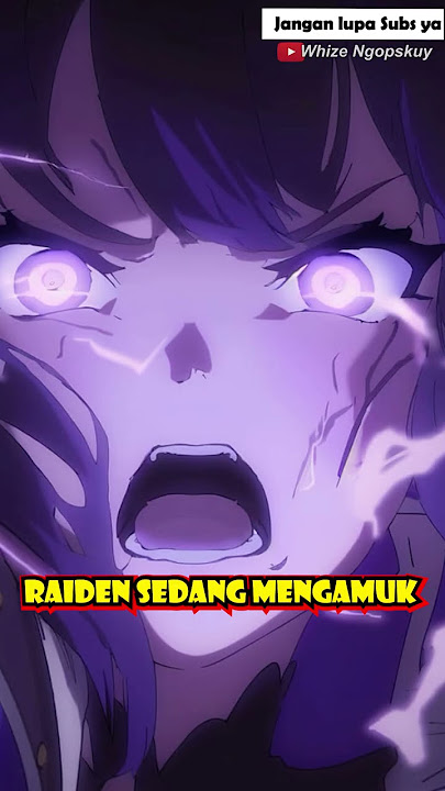 Cantik Banget! Raiden Shogun Versi Anime #shorts #genshinimpact #mihoyo