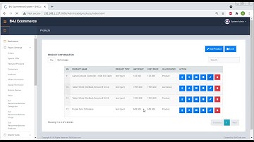 B4J E-Commerce Admin Side - Zoom out