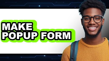 How To Make Popup Form - Step By Step