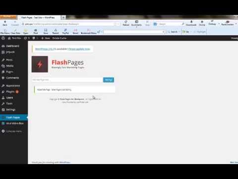 WP Flash Pages Wordpress Plugin