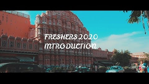 Freshers introduction Bit Jaipur 2020