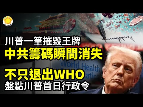 ??川普大笔一落 中共王牌筹码立刻一去不复返⚡⚡不只退出WHO!盘点川普上任首日签署的行政令?️♂️⚔️风险极大 泄密习重要盘算!川普就职、英王加冕 都派他出席【阿波罗网CA】