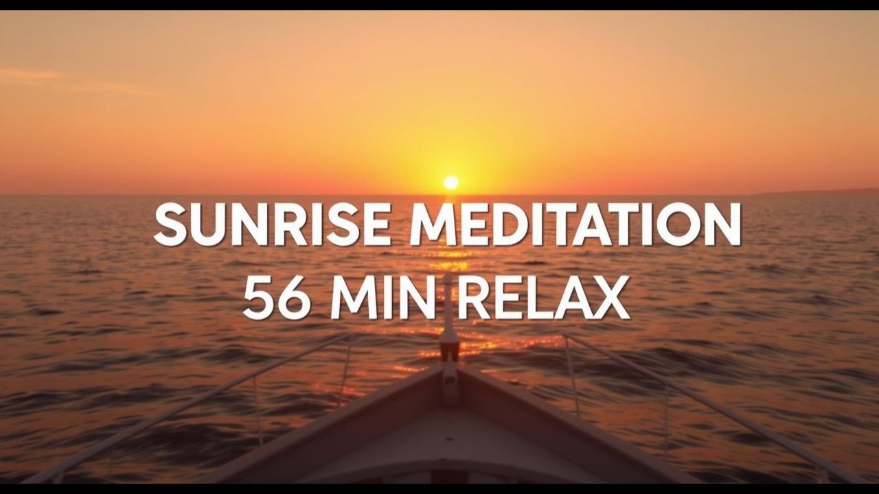 Sunrise to Sunset at Sea ⛵ 56 min Relaxing Music & Water Sounds \ Медитация от рассвета до заката