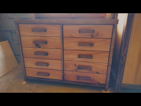 DIY Larch Drawer Fronts