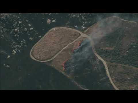Live: Fire crews appear to make progress in battling Springs Fire in Moreno Valley