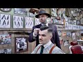  asmr barber  time for a classic haircut  skin fade with a part