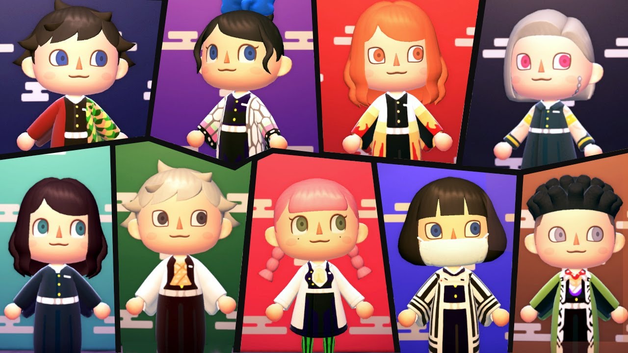 あつ森 鬼滅の刃柱集結 アニメ第二期決定 マイデザインid公開 過去分含め一挙紹介中 宇随 時透 不死川 悲鳴嶼 鬼滅の刃 アニメ漫画動画まとめ