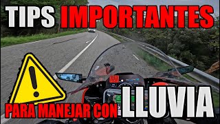 TIPS IMPORTANTES PARA MANEJAR MOTO EN LLUVIA - ZODZ CONSEJOS PARA MOTEROS NOVATOS by ZoD Z 6,821 views 7 months ago 6 minutes, 26 seconds