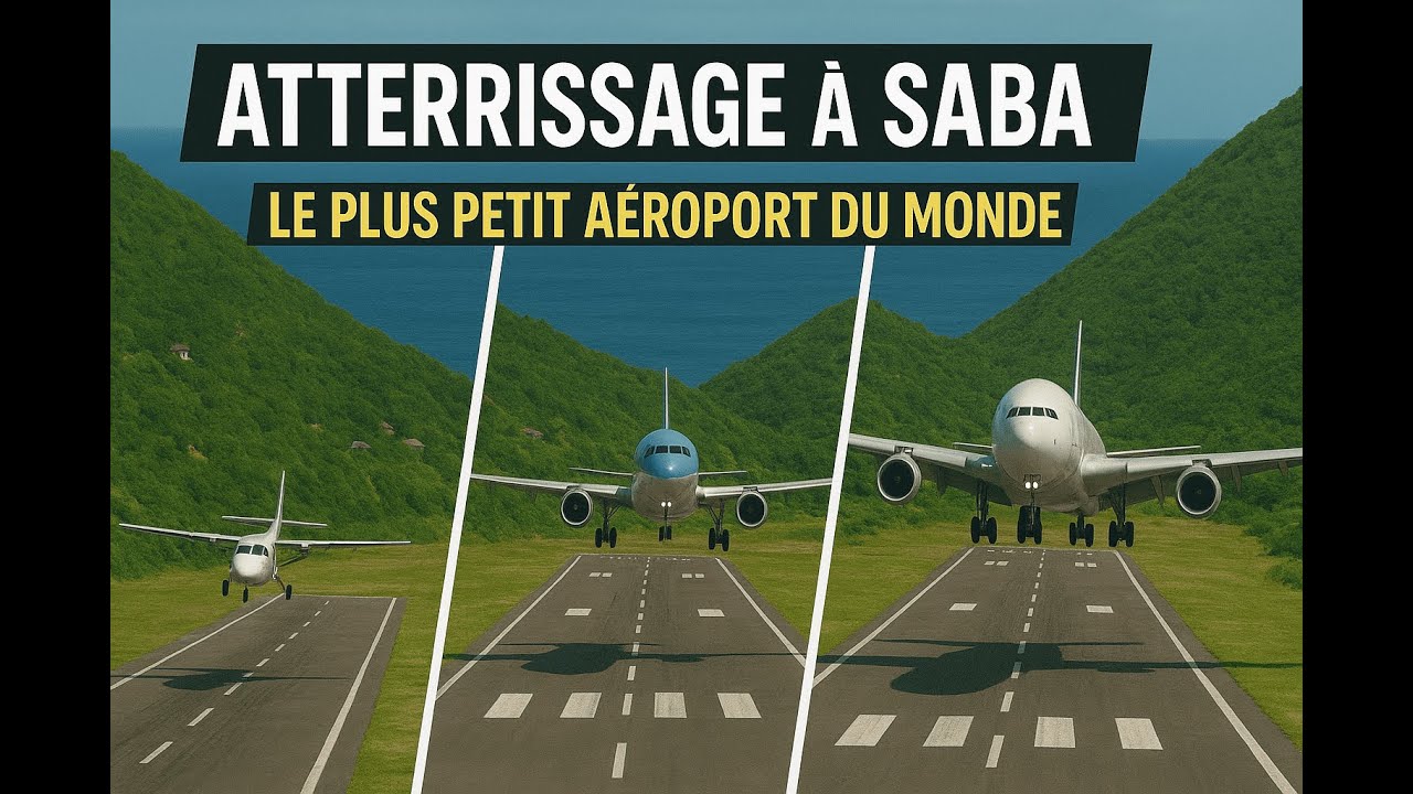 Atterrissage à Saba : des avions de plus en plus gros sur la plus petite piste du monde !
