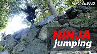 Jumping down from heights, another musthave skill for a ninja
