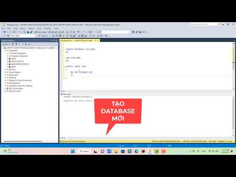 cách tạo file mdf ldf SQL SERVER
