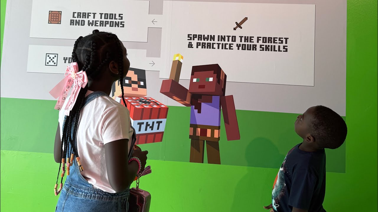 WE HAD FUN AT THE MINECRAFT EXPERIENCE IN MISSISSAUGA CANADA
