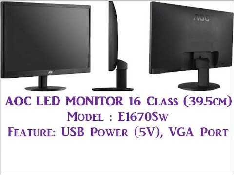 Monitor AOC De 16 LED USB » Navitech