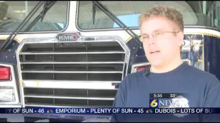 Firefighters collecting patches to honor Jeffery%2