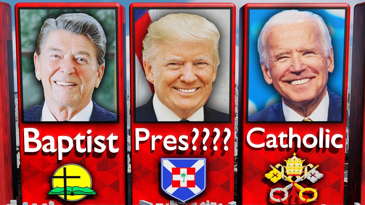 ️ Religious Affiliations of US Presidents Data Comparison YouTube