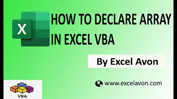 How to Declare Array in Excel VBA - Excel Avon