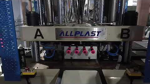 Handle grip production by ALLPLAST Machine | Dual Color Injection Moulding Machine #rotarytable