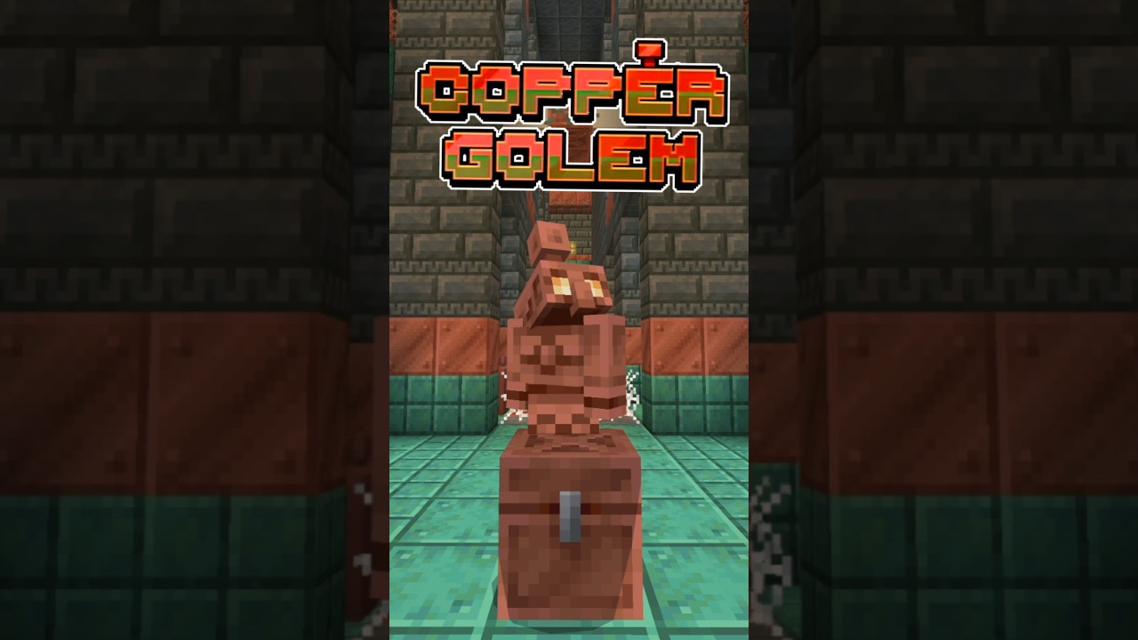 Cooper Golem! Nowy Mob w Minecraft! Miedziany Golem! Co Nowego? 