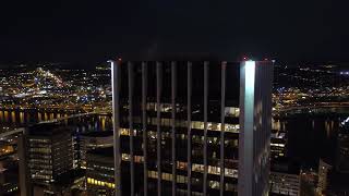 Full Oregon Portland At Night 4k, Drone Footage, A Travel Tour UHD 4K News