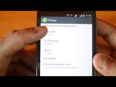 How to Disable "last seen" Information in WhatsApp