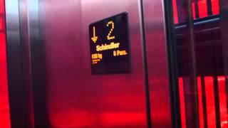 Brand New Schindler 5400 Mrl Traction Glass elevators @ Täby Centrum