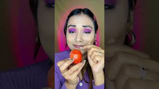Makeup Using Tomato 🍅😱 #makeup #funny #funnymakeup #swissbeauty #missgarg #funnyshorts #challenge screenshot 5