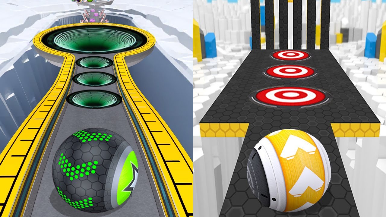 🛑 Going Balls VS GyroSphere Trials, Space Rolling Balls, Action Balls, Rolling Balance Ball 3D