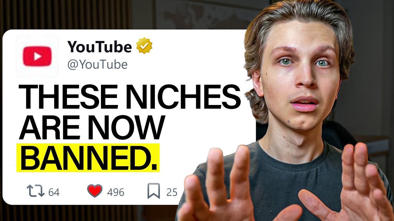 WARNING These YouTube Niches Are Now BANNED