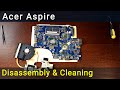 How to disassemble and fan cleaning laptop  Acer Aspire 5741, 5742, 5250, 5252, 5253, 5336, 5342