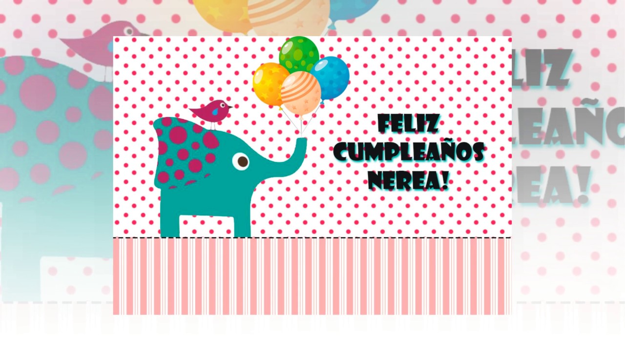 Feliz Cumpleaños Nerea feliz cumpleaños hermana