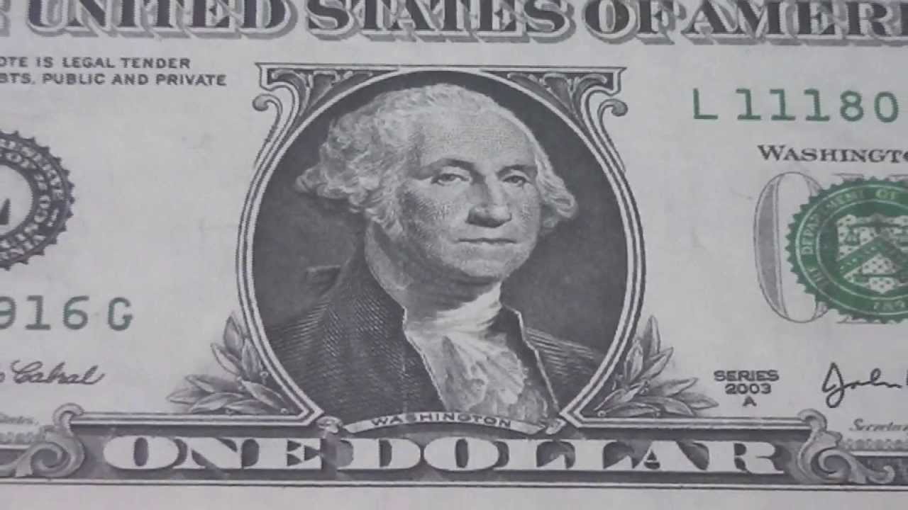 Who Was George Washington The 1 Us Dollar Banknote Youtube